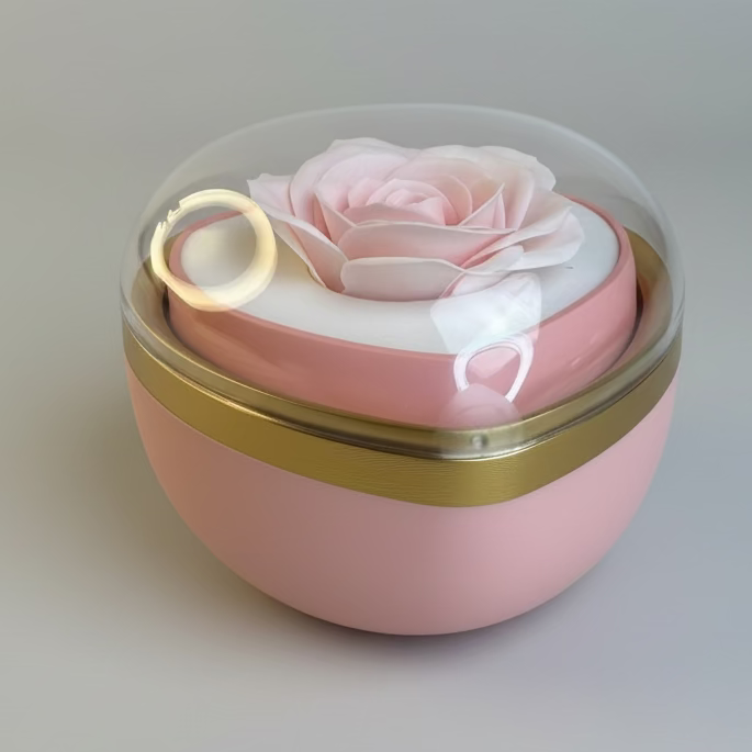 Heart Shaped Box 180° Gift Box , Pink