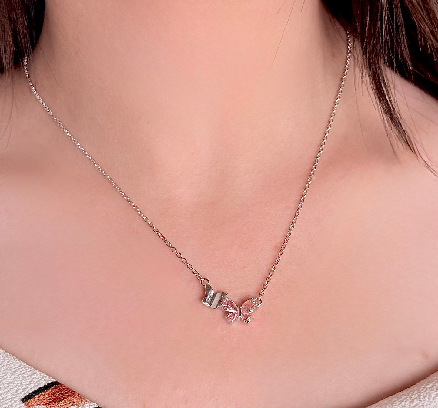 Butterfly Silver Necklace