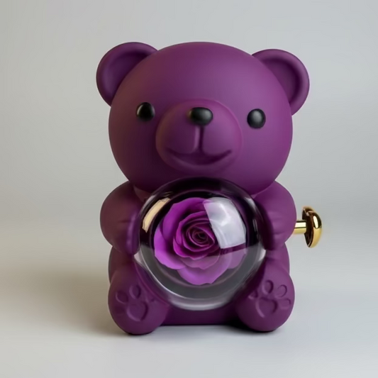 Teddy Bear Mini Purple Box