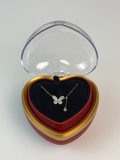 Heart Shaped Box 180° Gift Box , Red