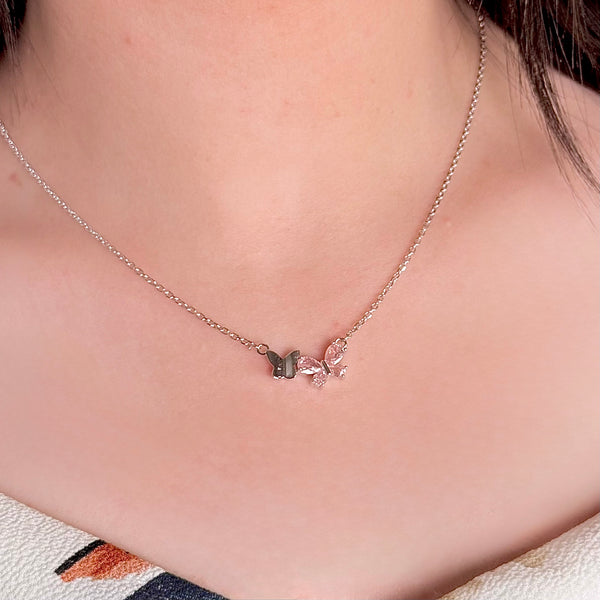 Butterfly Silver Necklace