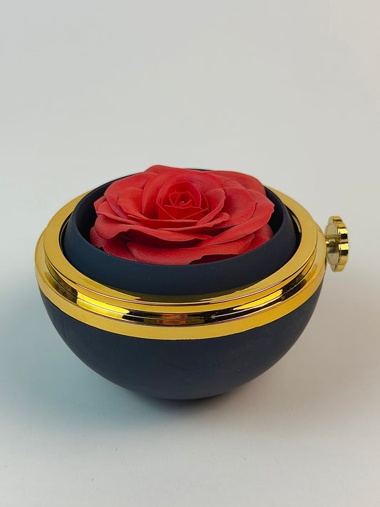 Secret Rose Jewelry Box , Matte Black