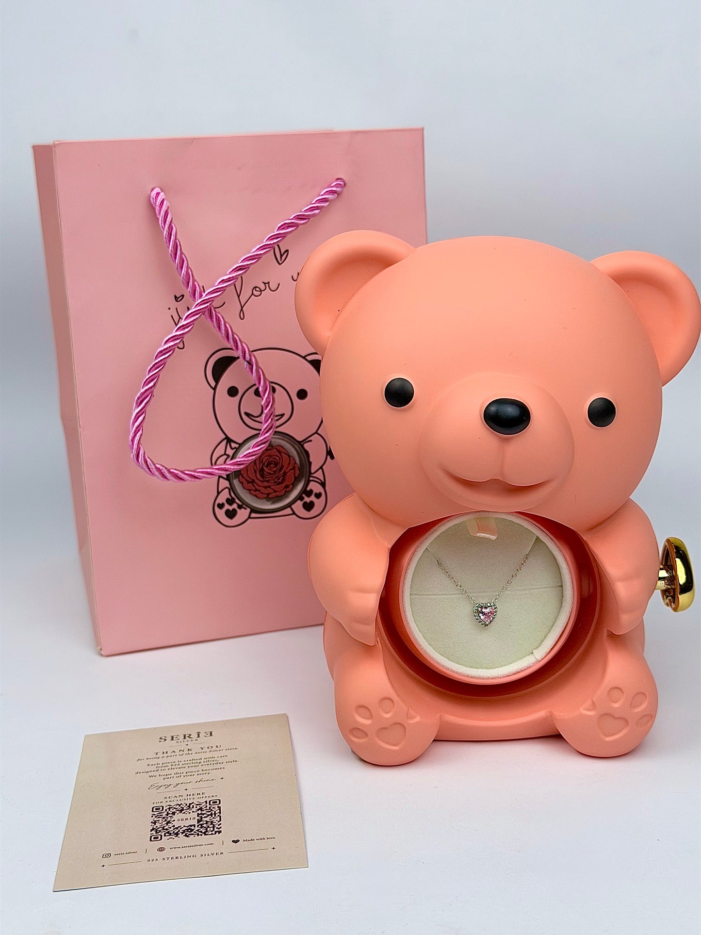 Teddy & Pink Pandora Heart 30%OFF