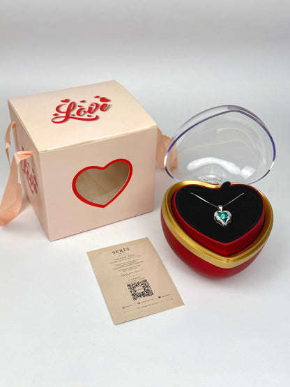 Heart box & Angel Heart Necklace 30% OFF