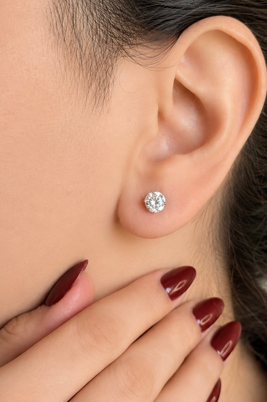 Timeless Single Stone Earrings
